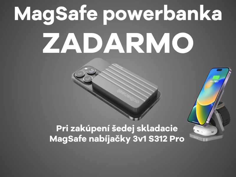 MagSafe powerbanka ZADARMO