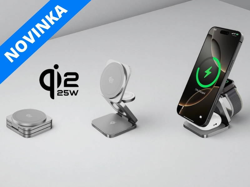 Qi2.2 MagSafe nabíjačka 3v1