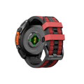 Cubenest Prémiový športový remienok na Garmin Watch QuickFit 22 mm čierno-červený