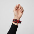 Cubenest Prémiový športový remienok na Garmin Watch QuickFit 22 mm čierno-červený