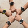 Cubenest Prémiový športový remienok na Garmin Watch QuickFit 22 mm čierno-červený
