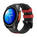Cubenest Prémiový športový remienok na Garmin Watch QuickFit 22 mm čierno-červený