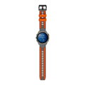 Cubenest Prémiový športový remienok na Garmin Watch QuickFit 22 mm sivo-oranžový