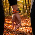 Cubenest Prémiový športový remienok na Garmin Watch QuickFit 22 mm sivo-oranžový