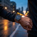 Cubenest Prémiový športový remienok na Garmin Watch QuickFit 22 mm sivo-oranžový