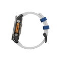 Cubenest Prémiový športový remienok na Garmin Watch QuickFit 22 mm bielo-modrý