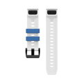 Cubenest Prémiový športový remienok na Garmin Watch QuickFit 22 mm bielo-modrý