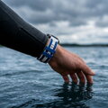 Cubenest Prémiový športový remienok na Garmin Watch QuickFit 22 mm bielo-modrý