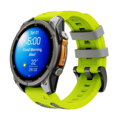 Cubenest Prémiový športový remienok na Garmin Watch QuickFit 22 mm žlto-sivý