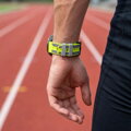 Cubenest Prémiový športový remienok na Garmin Watch QuickFit 22 mm žlto-sivý