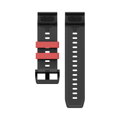 Cubenest Prémiový športový remienok na Garmin Watch QuickFit 26 mm čierno-červený