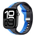 Cubenest Prémiový športový remienok na Apple Watch čierno-modrý