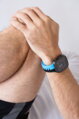 Cubenest Prémiový športový remienok na Apple Watch čierno-modrý