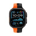 Cubenest Prémiový športový remienok na Apple Watch čierno-oranžový