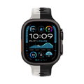 Cubenest Prémiový športový remienok na Apple Watch čierno-sivý