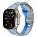 Cubenest Prémiový športový remienok na Apple Watch modro-sivý