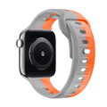 Cubenest Prémiový športový remienok na Apple Watch oranžovo-sivý