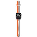 Cubenest Prémiový športový remienok na Apple Watch oranžovo-sivý