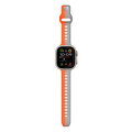 Cubenest Prémiový športový remienok na Apple Watch oranžovo-sivý