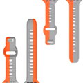 Cubenest Prémiový športový remienok na Apple Watch oranžovo-sivý