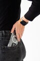 Cubenest Prémiový športový remienok na Apple Watch oranžovo-sivý