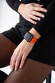 Cubenest Prémiový športový remienok na Apple Watch oranžový
