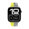 Cubenest Prémiový športový remienok na Apple Watch žlto-sivý