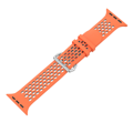 Športový remienok pre Apple Watch oranžovo-sivý