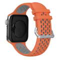 Športový remienok pre Apple Watch oranžovo-sivý