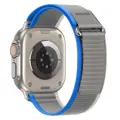 Remienok pre Apple Watch Trailový ťah sivo-modrý