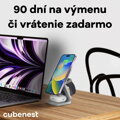 Cubenest 3v1 Skladacia bezdrôtová magnetická nabíjačka S312 Pro čierna
