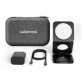 Cubenest 3v1 Skladacia bezdrôtová magnetická nabíjačka S312 Pro čierná