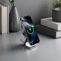 Cubenest 3v1 Qi2.2 Skladacia bezdrôtová magnetická nabíjačka SQ312 Ultra sivá