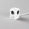 Cubenest PowerCube Extended USB A+C PD 20 W 1,5 m sivá