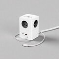 Cubenest PowerCube Extended USB A+C PD 20 W 1,5 m sivá