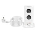 Cubenest PowerCube Extended USB A+C PD 20 W 1,5 m sivá