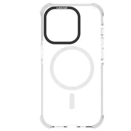Cubenest Kryt na iPhone 15 Pro MagPro Strong Guard biely