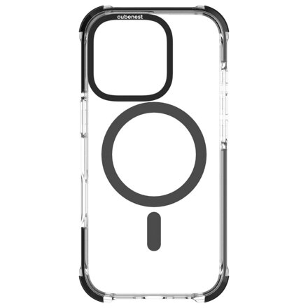 Cubenest Kryt na iPhone 16 Pro MagPro Strong Guard čierny