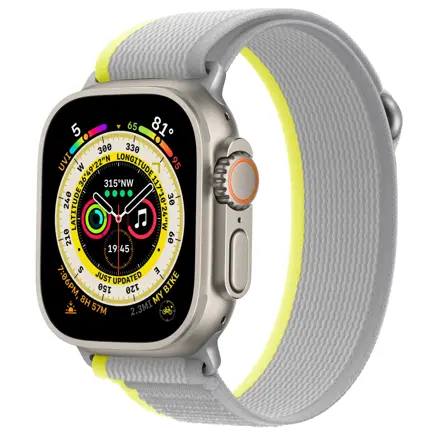 Remienok pre Apple Watch Trailový ťah žlto-sivý