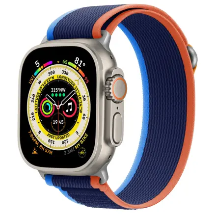 Remienok pre Apple Watch Trailový ťah modro-oranžový