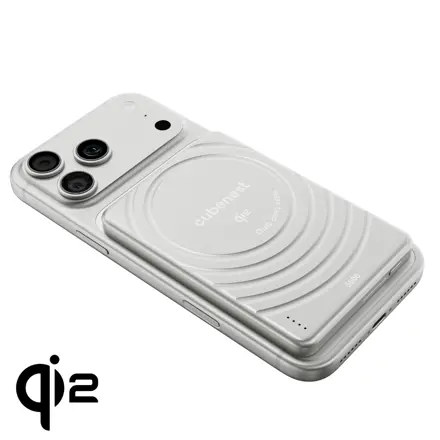 Cubenest Qi2 Magnetická bezdrôtová powerbanka SlimDual 5000 mAh SQ1B3D strieborná