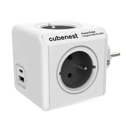 Cubenest PowerCube Original USB A+C PD 20 W sivá