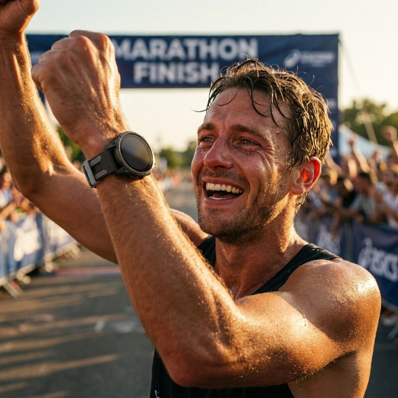Cubenest Prémiový športový remienok na Garmin Watch QuickFit 22 mm čierno-sivý