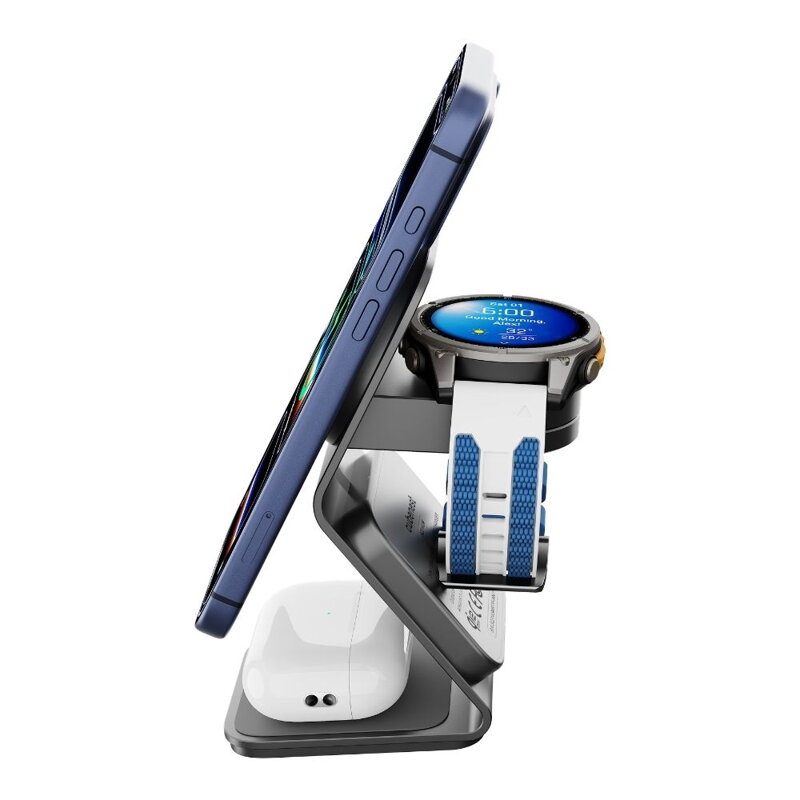 Cubenest 3v1 Qi2.2 Bezdrôtová magnetická nabíjačka SQ314 Pro Garmin Watch