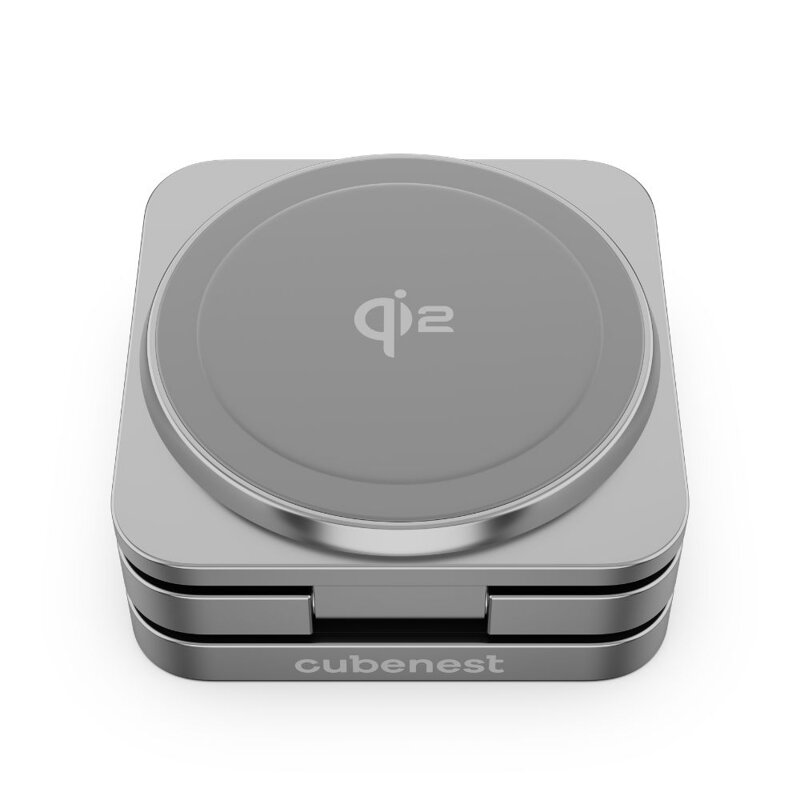 Cubenest 3v1 Qi2 Skladacia bezdrôtová magnetická nabíjačka SQS312 Pro Samsung Watch