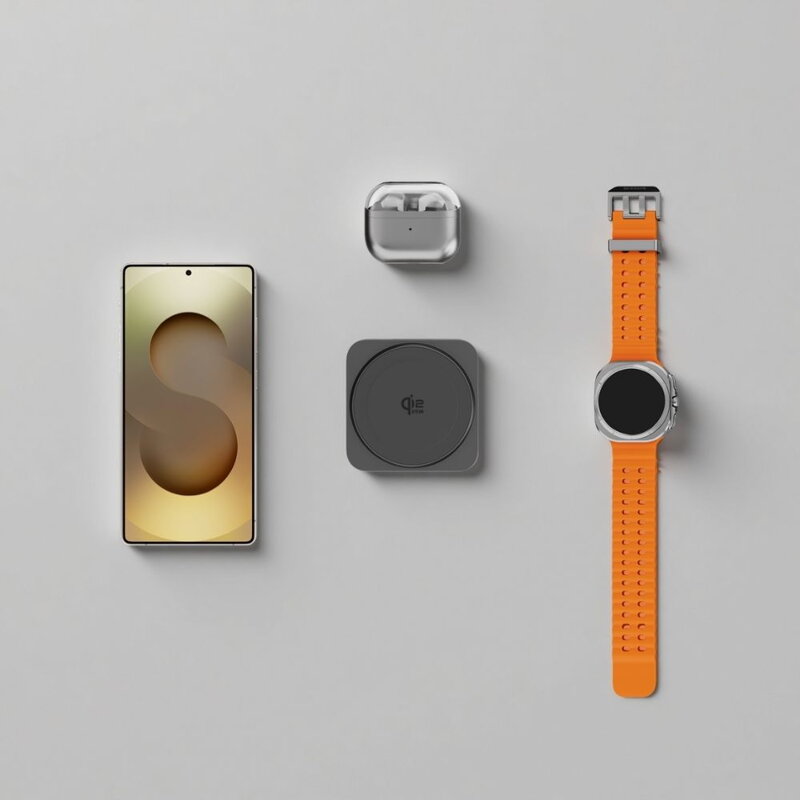 Cubenest 3v1 Qi2.2 Skladacia bezdrôtová magnetická nabíjačka SQS312 Pro Samsung Watch