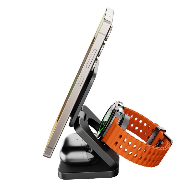 Cubenest 3v1 Qi2.2 Skladacia bezdrôtová magnetická nabíjačka SQS312 Pro Samsung Watch