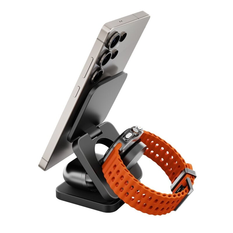 Cubenest 3v1 Qi2.2 Skladacia bezdrôtová magnetická nabíjačka SQS312 Pro Samsung Watch
