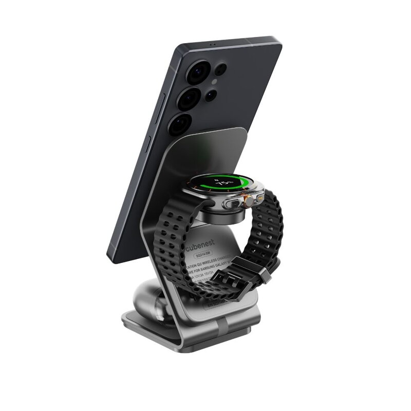 Cubenest 3v1 Qi2.2 Bezdrôtová magnetická nabíjačka SQS314 Pro Samsung Watch
