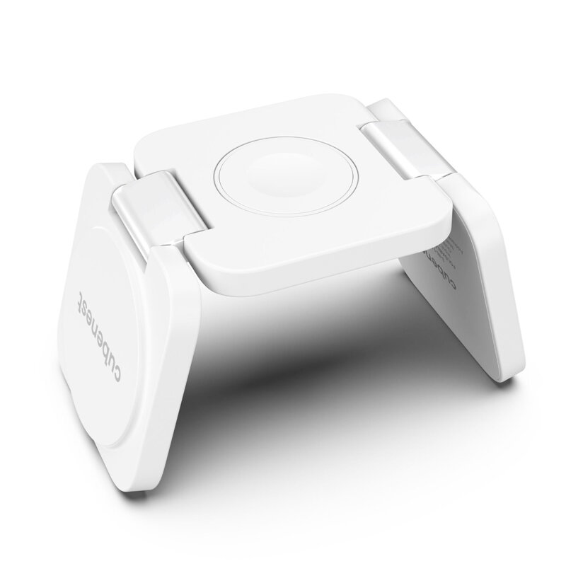 Cubenest 3v1 Skladacia bezdrôtová magnetická nabíjačka E310 sivá